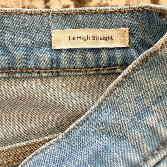 Frame Jeans Womens 25 Light Wash Le High Straight Sustainable Denim - Picture 5 of 8